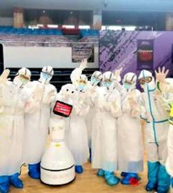 機(jī)器人+觸控一體機(jī)，助力醫(yī)療“零接觸”場(chǎng)景應(yīng)用！