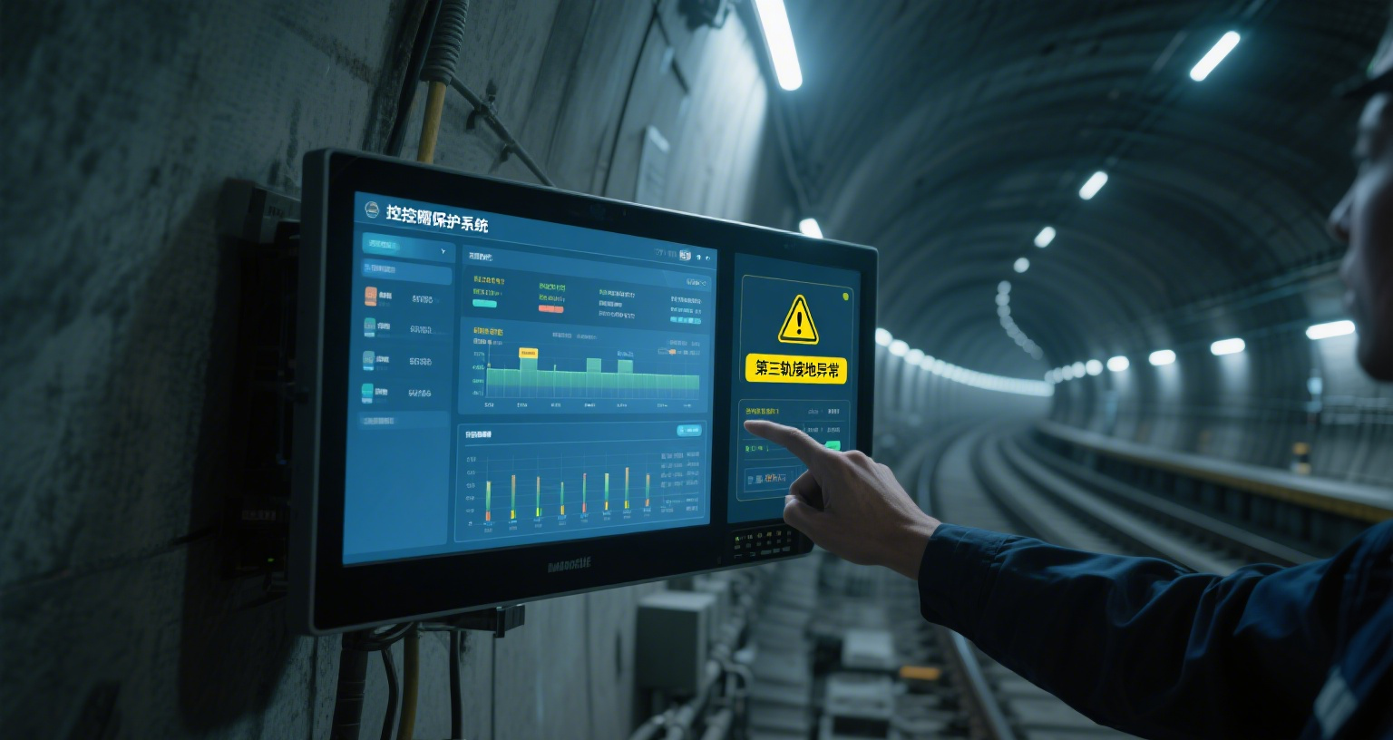 工業(yè)顯示器在地鐵可視化接地系統(tǒng)中的應(yīng)用