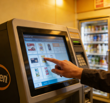 工業一體機在數碼配件售貨機中的應用